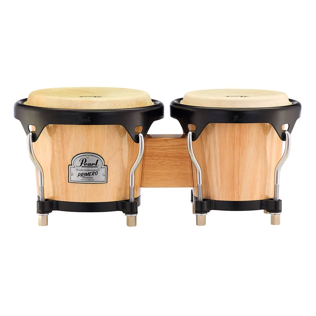Pearl Primero Wood Bongos 6"+7" - Natural Lacquer 1