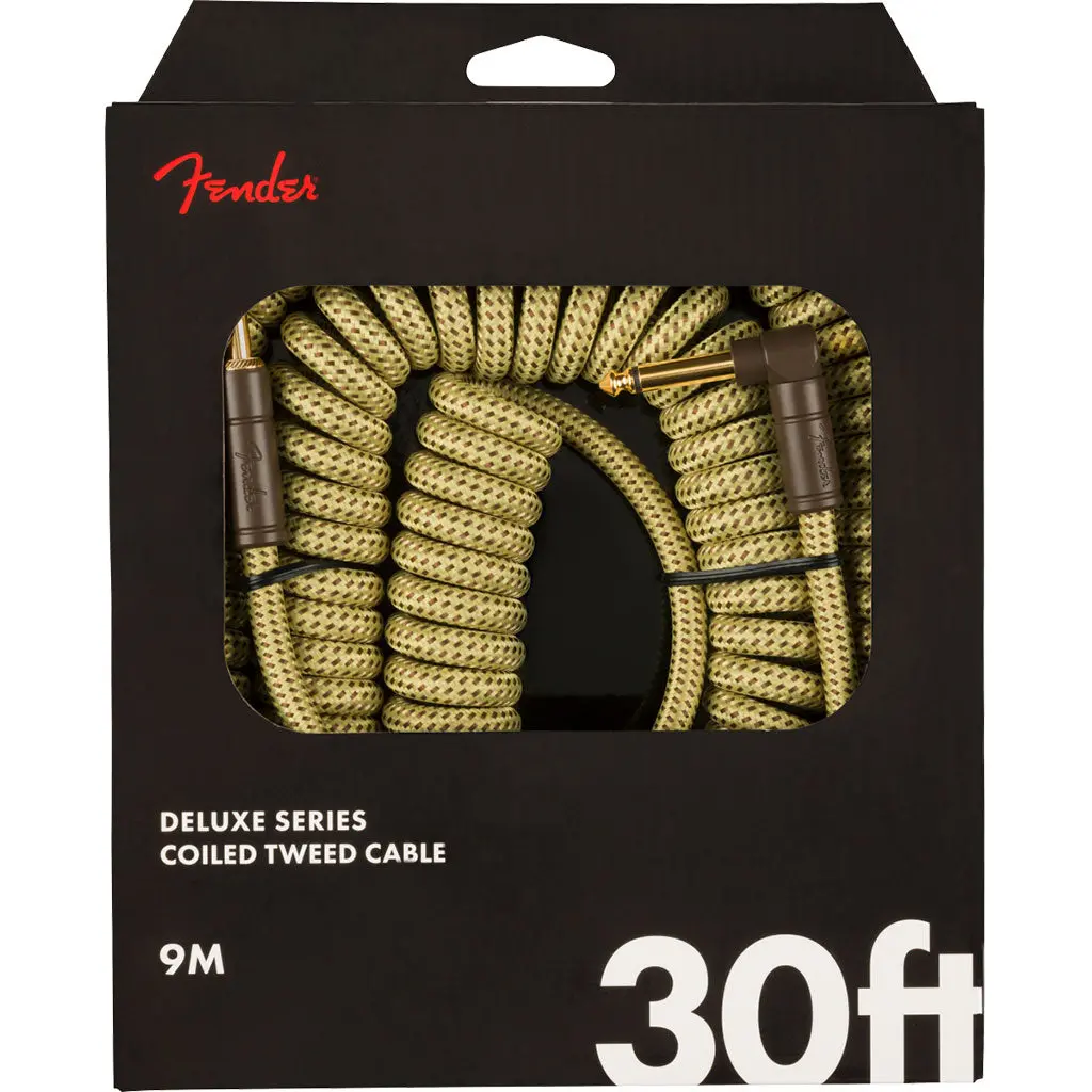 Fender Deluxe Coil Cable - 30Ft - Tweed 1