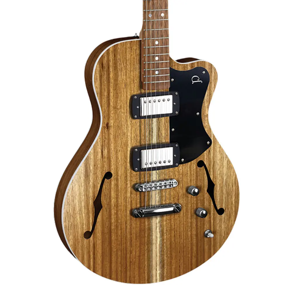 Pratley Prsh22-Bw Electric Semi-Hollow Blackwood Singlecut Seth Lover Hh 1