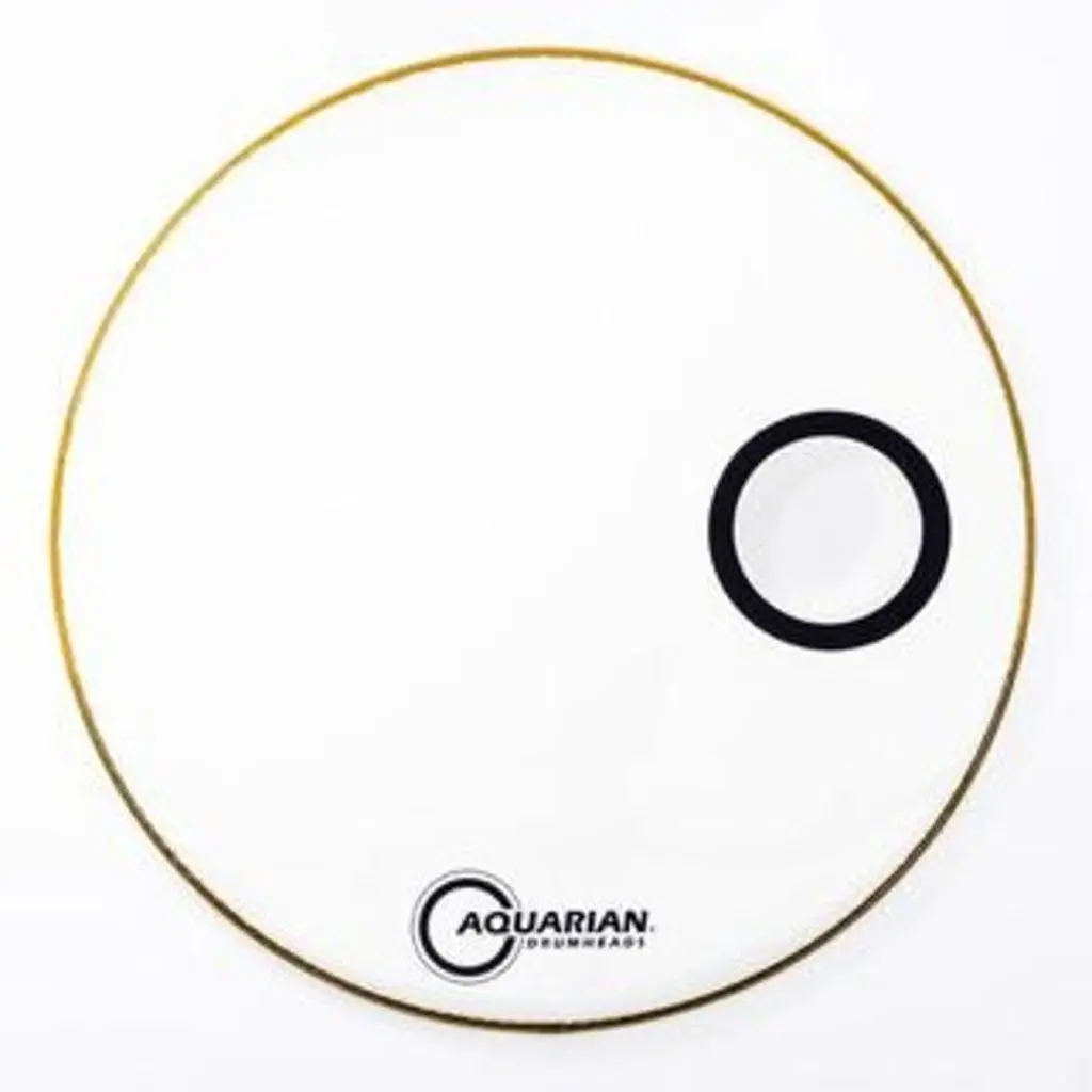 Aquarian Ptcc28w Ported Fr Bass White Drumhead 1