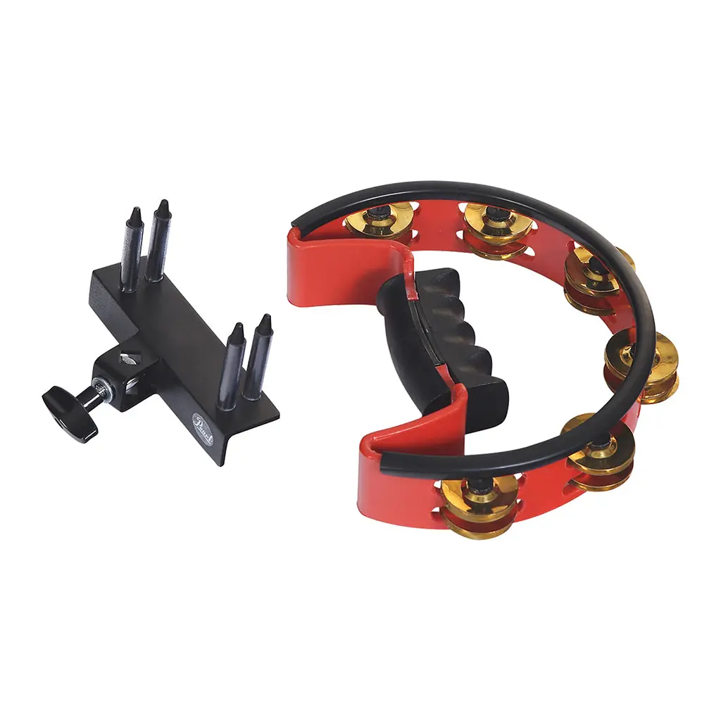 Pearl Ultra Grip Tambourine - Brass Jingles 1