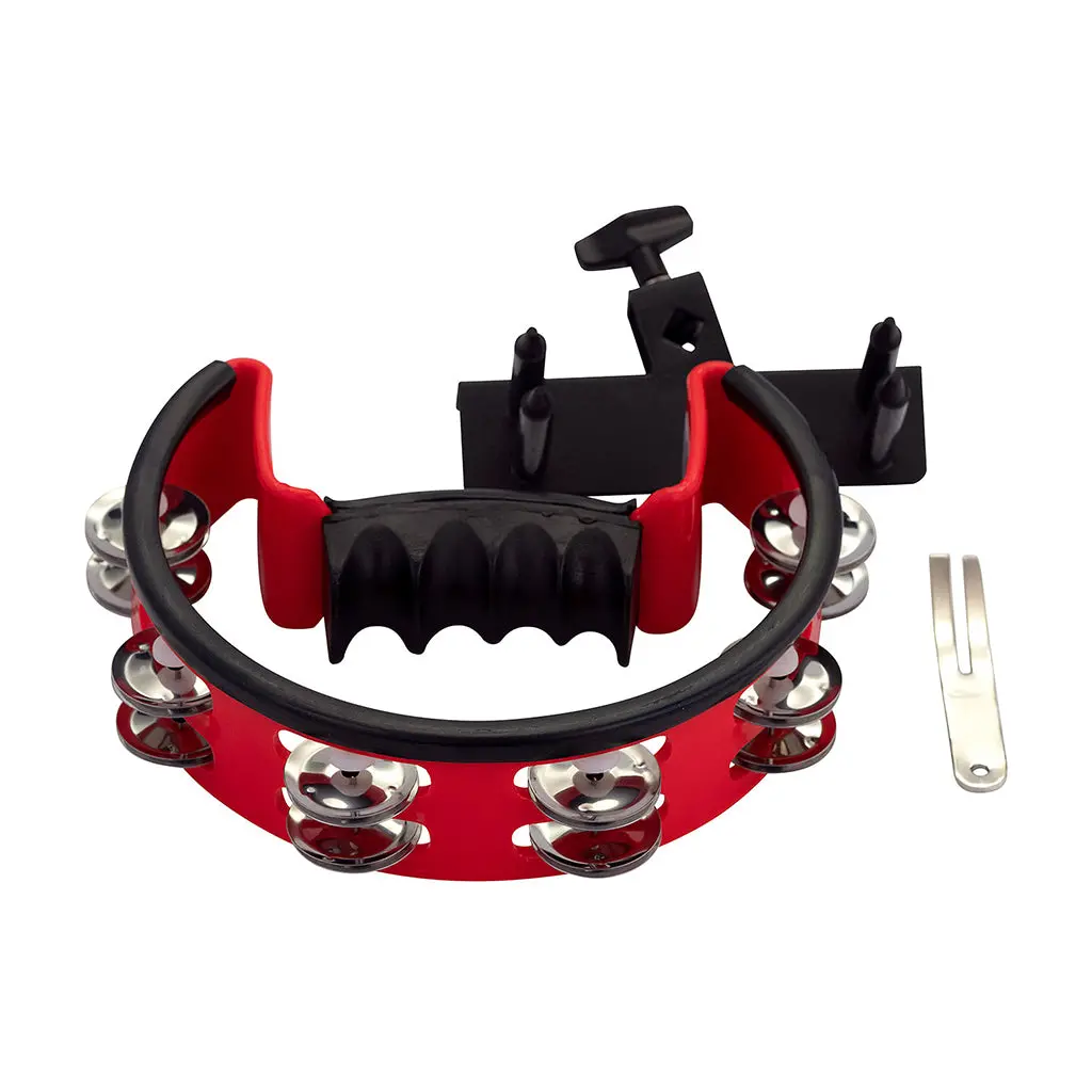 Pearl Ultra Grip Tambourine - Steel Jingles 1