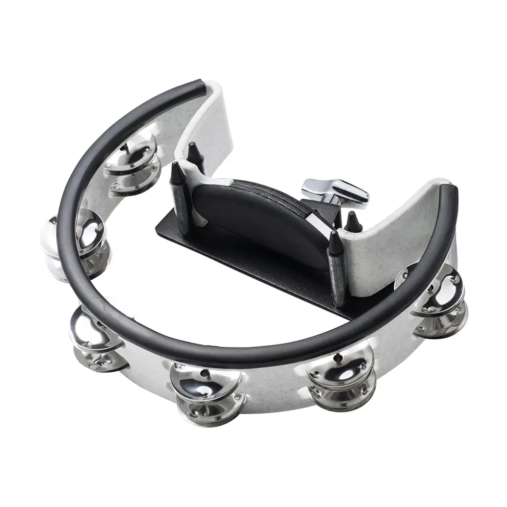 Pearl Tambourine Steel Jingles W/ Mount Holder 1