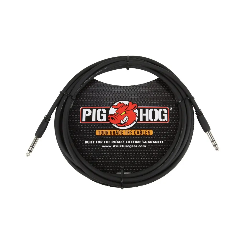 Pig Hog 1/4" Trs Cable 10Ft 1