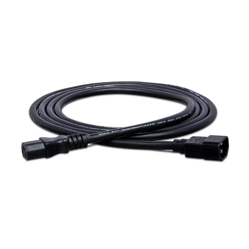 Hosa Technology Iec C14 To Iec C13 Power Extension Cord 8Ft 1