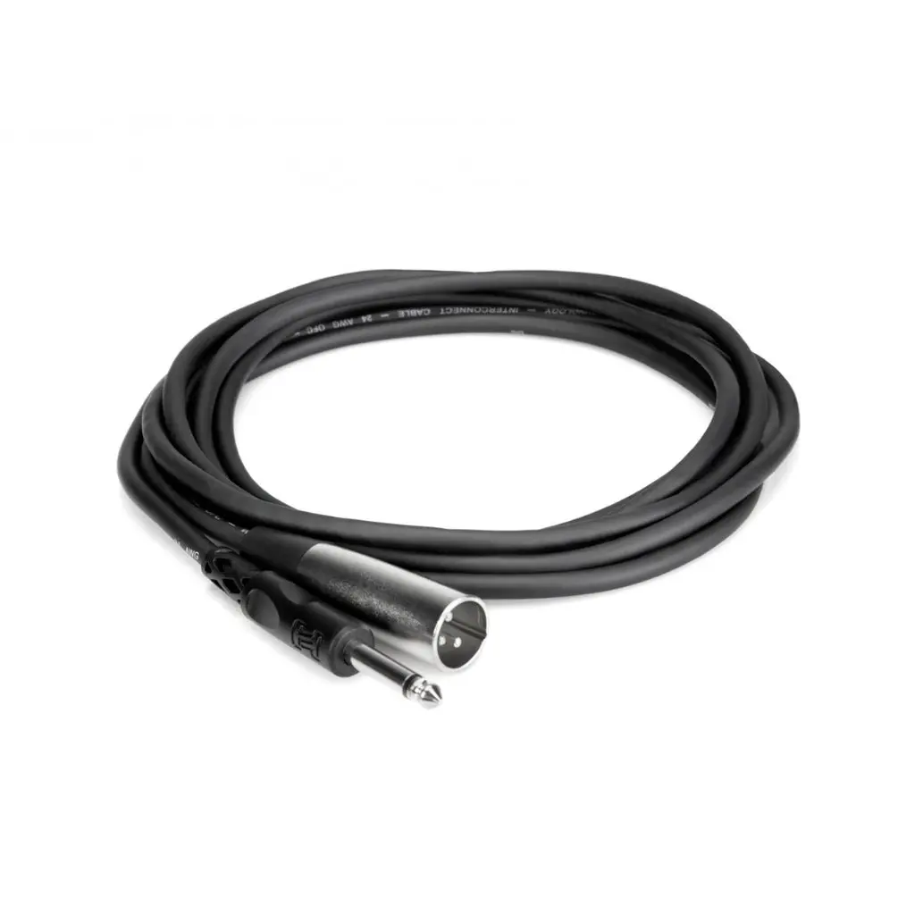 Hosa Technology 1/4 In Ts To Xlr3m Unbalanced Interconnect Cable 2Ft 1
