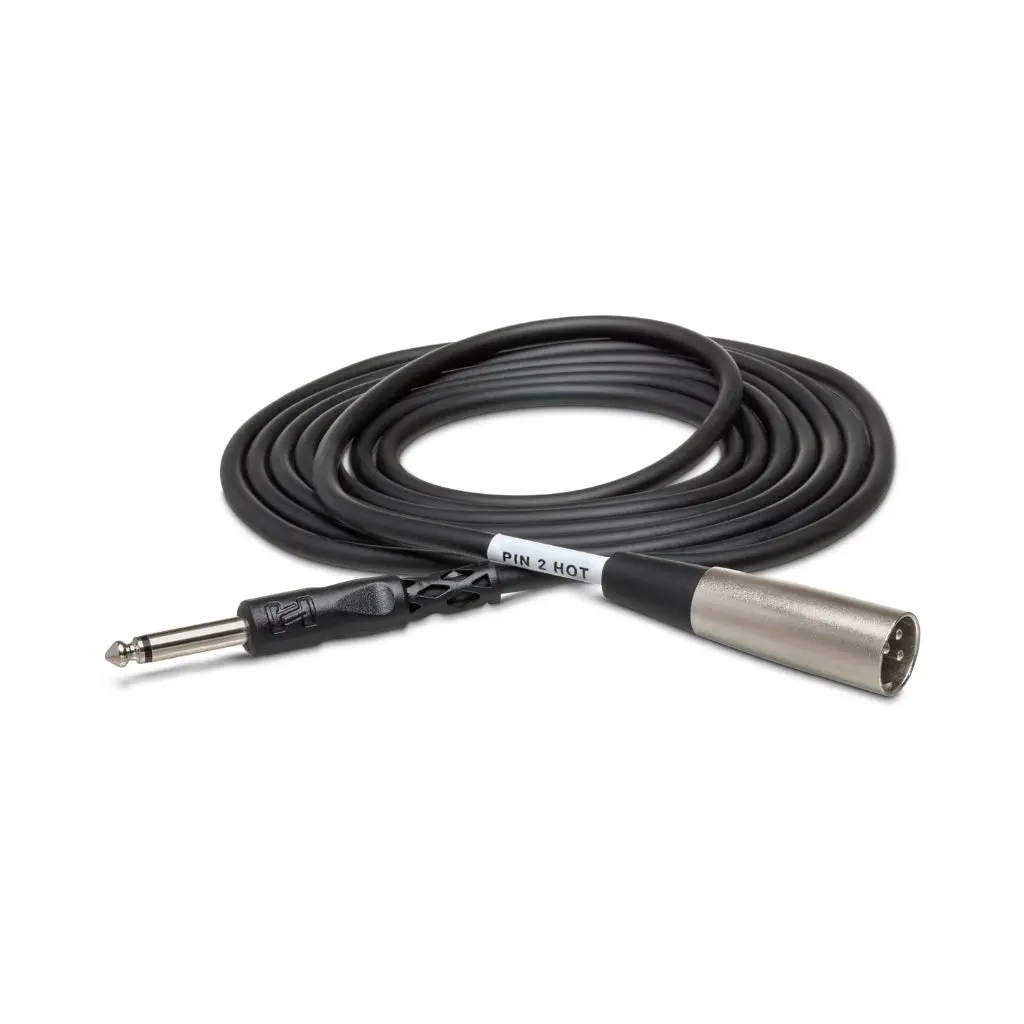 Hosa Technology 1/4 In Ts To Xlr3m Unbalanced Interconnect Cable 15Ft 1