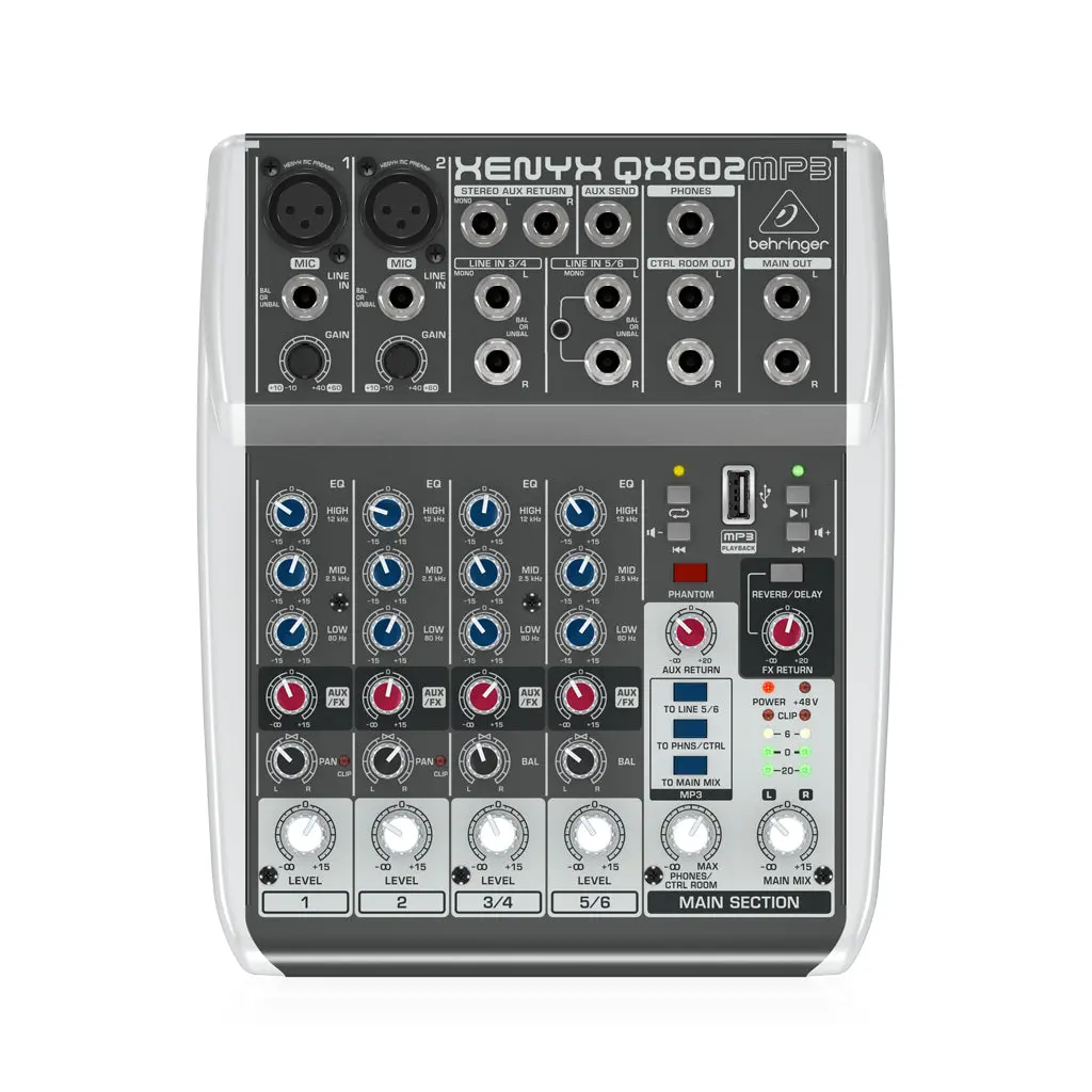 Behringer Xenyx Qx602mp3 Mixer 1