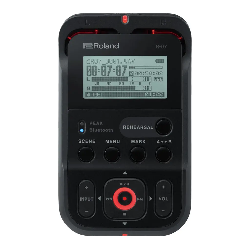 Roland R-07 Portable Recorder - Black 1
