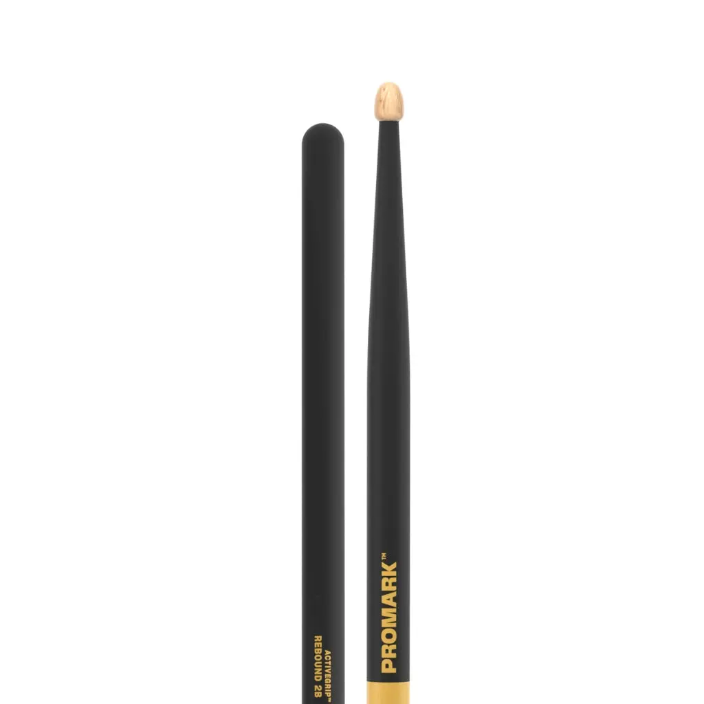 Promark R2bag Rebound 2B Hickory Active Grip Wood Tip In Black 1