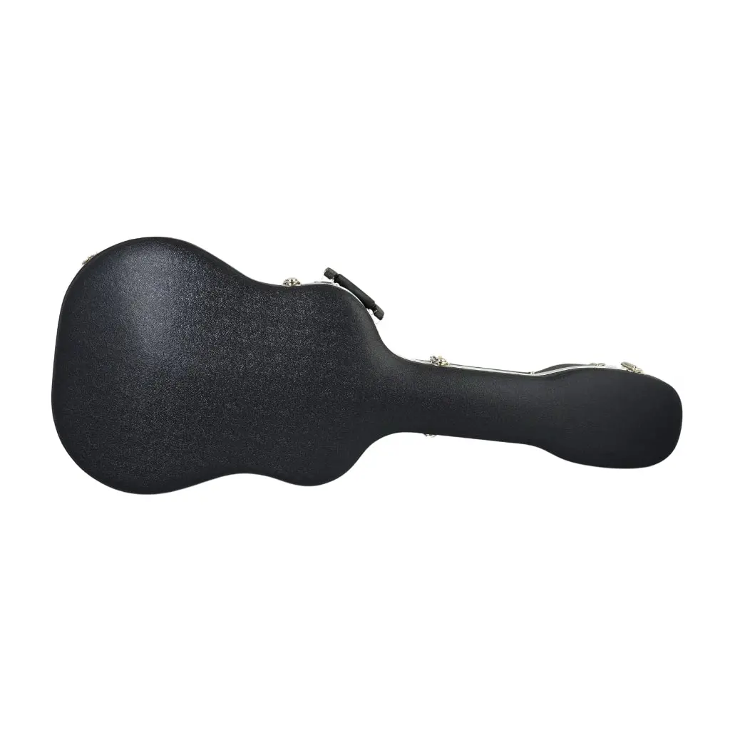 Abs Acoustic Dreadnought Hard Case - Black With Dark Blue Interior 1