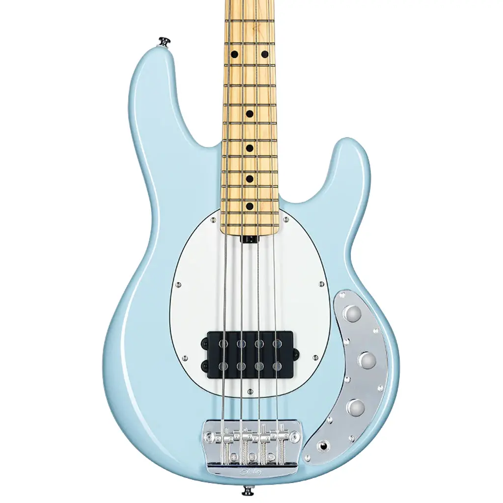Sterling Rayss4 Stingray Short Scale Bass Guitar - Daphne Blue 1