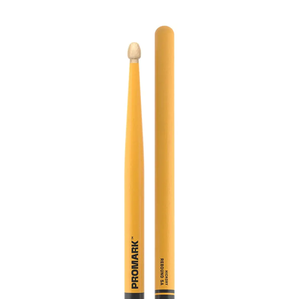 Promark 5A Hickory Acorn Wood Tip - Yellow 1