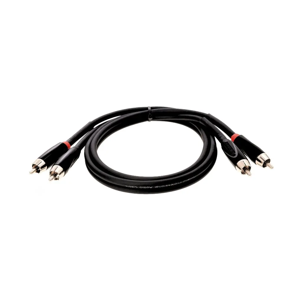 Roland Rcc-10-2R2r 2Rca To 2Rca Black Series Dual Rca Cable 10Ft 1