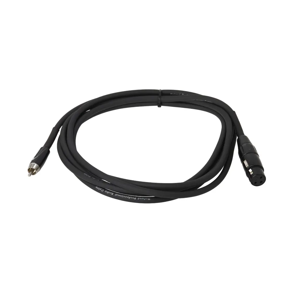 Roland Rcc-10-Rcxf Xlr Female To Rca Black Series Interconnect Cable 10Ft 1