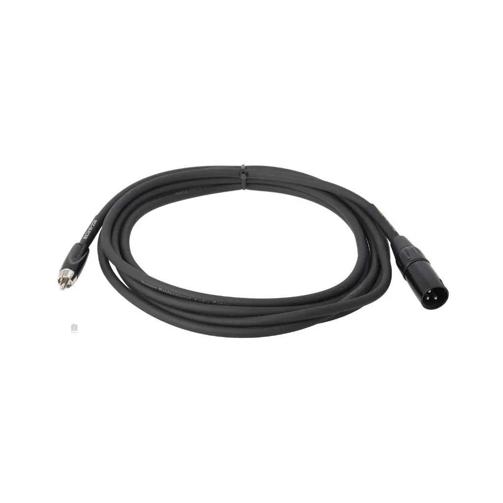 Roland Rcc-10-Rcxm Xlr Male To Rca Black Series Interconnect Cable 10Ft 1