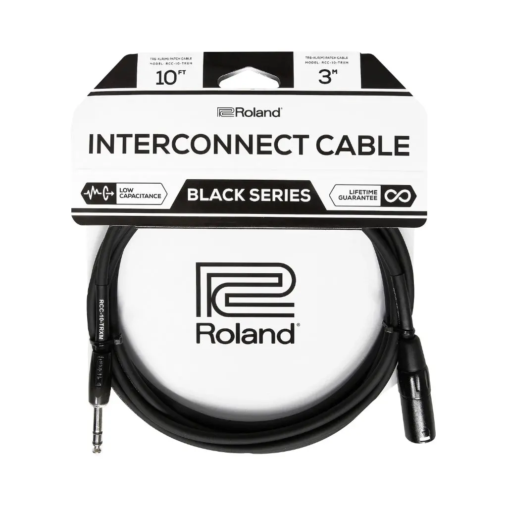 Roland Rcc-10-Trxm Black Series Interconnect Cable 10Ft 1