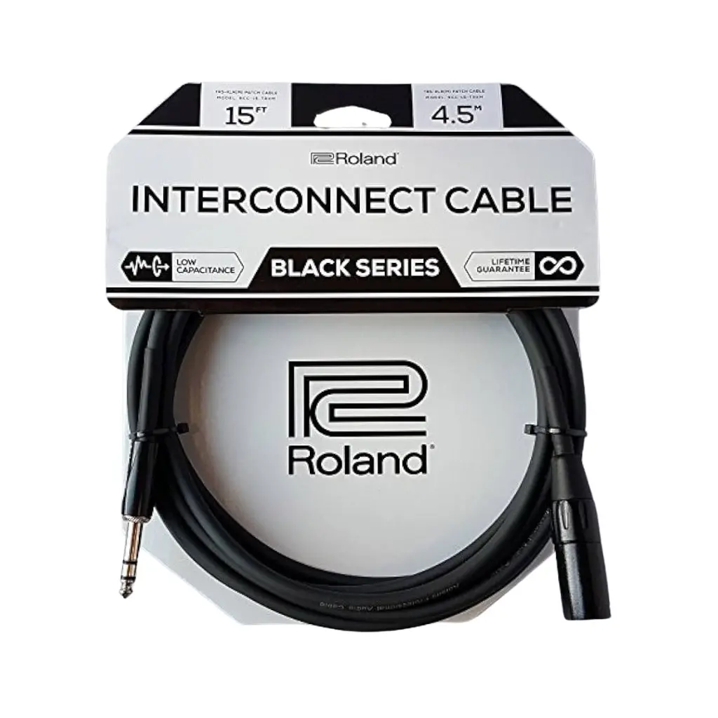 Roland Rcc-15-Trxm Trs To Xlrm Balanced Interconnect Cable 15Ft 1
