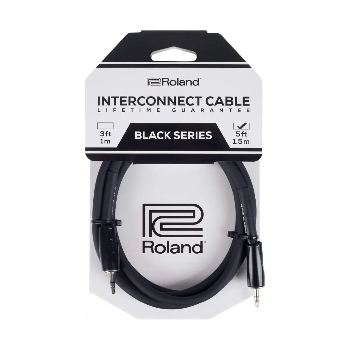 Roland Rcc-5-3535 Trs Mini To Trs Mini Interconnect Cable 5Ft 1
