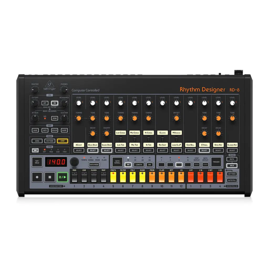 Behringer Rd- 8 Mkii Analog Drum Machine 1