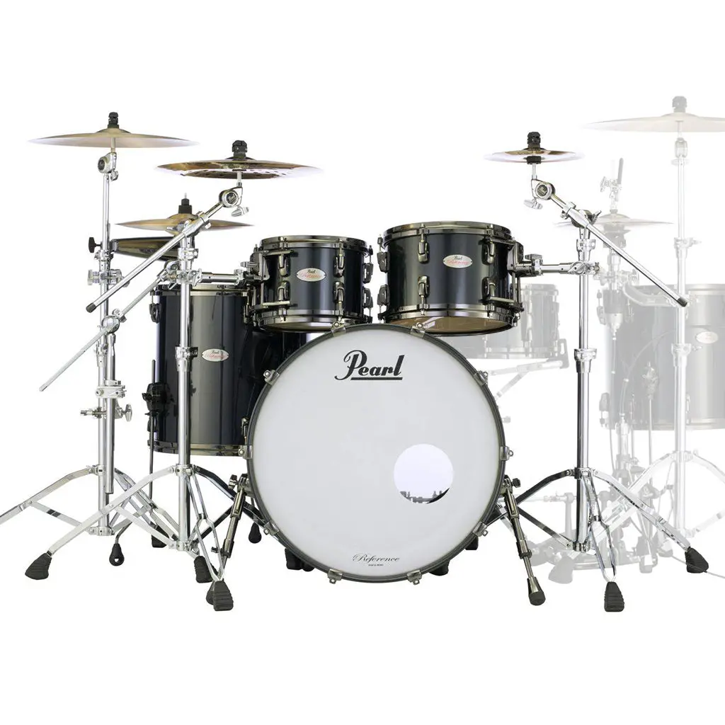 Pearl Reference 4-Piece Shell Pack 10, 12, 16, 22 - Black Pearl 1