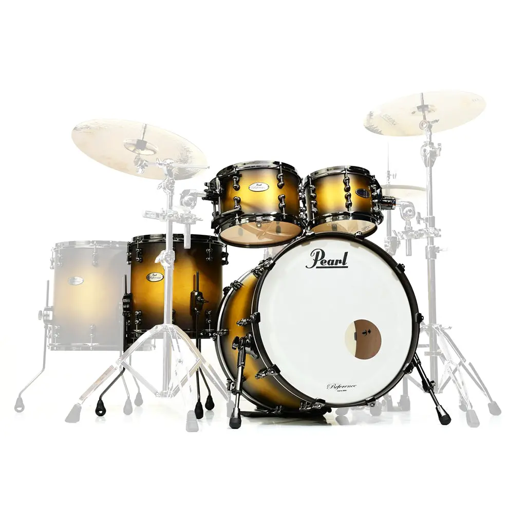 Pearl Reference Pure 4-Piece Shell Pack - Matte Olive Burst 1