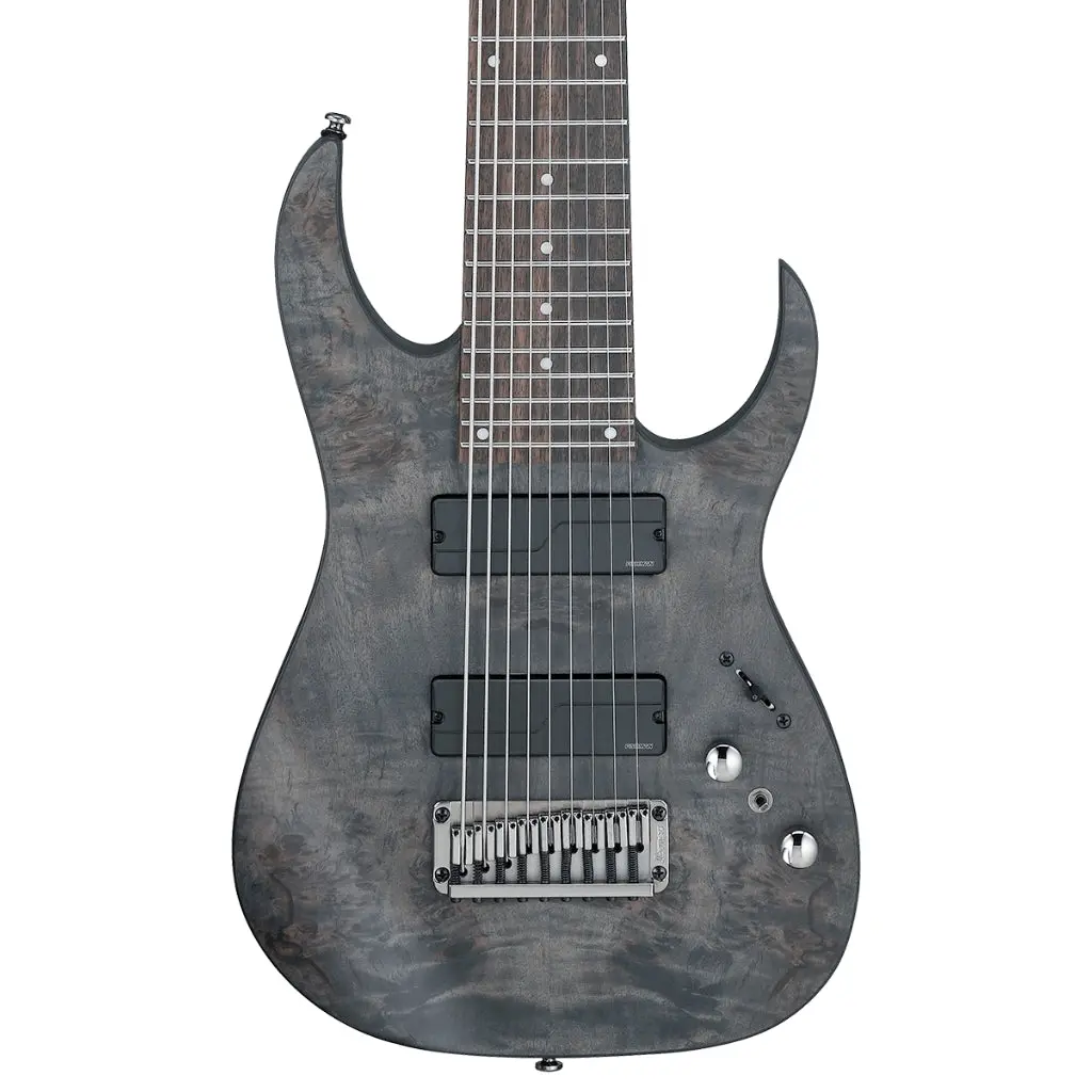 Ibanez Rg9pb 9 String Electric Guitar - Transparent Gray Flat 1