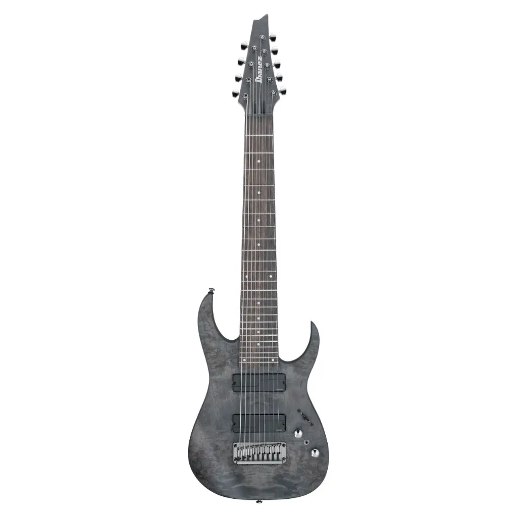 Ibanez Rg9pb 9 String Electric Guitar - Transparent Gray Flat 2