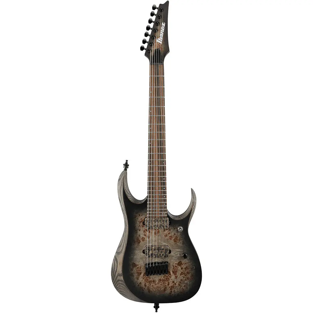Ibanez Rgd71alpa 7 String - Charcoal Burst Black Stained Flat 2
