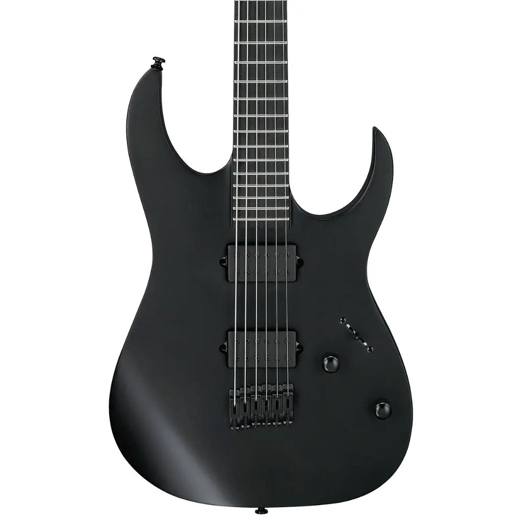 Ibanez Rgrtbb21 Electric Baritone Guitar - Black Flat 1