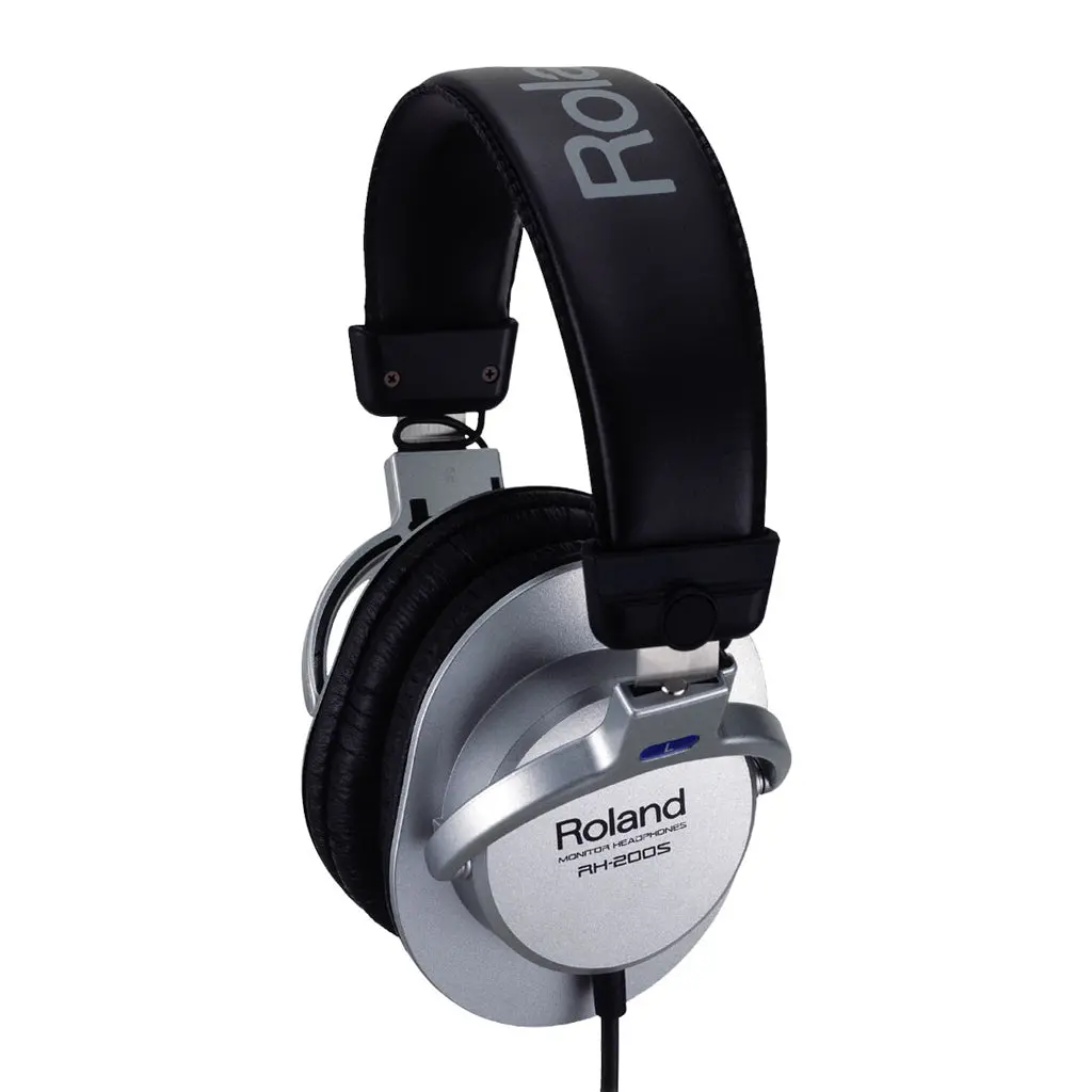 Roland Rh200 Professional Stereo Monitor Headphones - Silver 1
