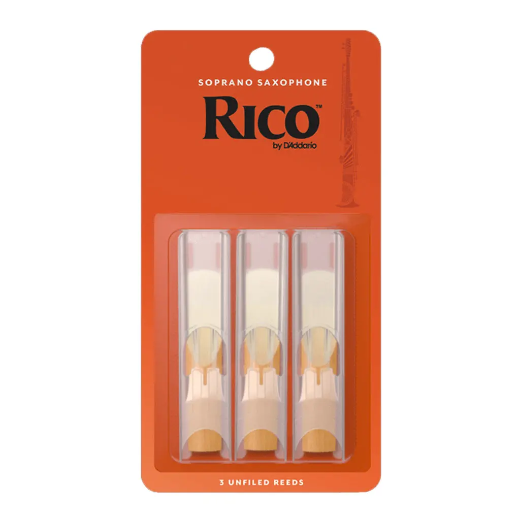 Rico By D'addario Soprano Sax Reeds, Strength 3.0 - 3 Pack 1