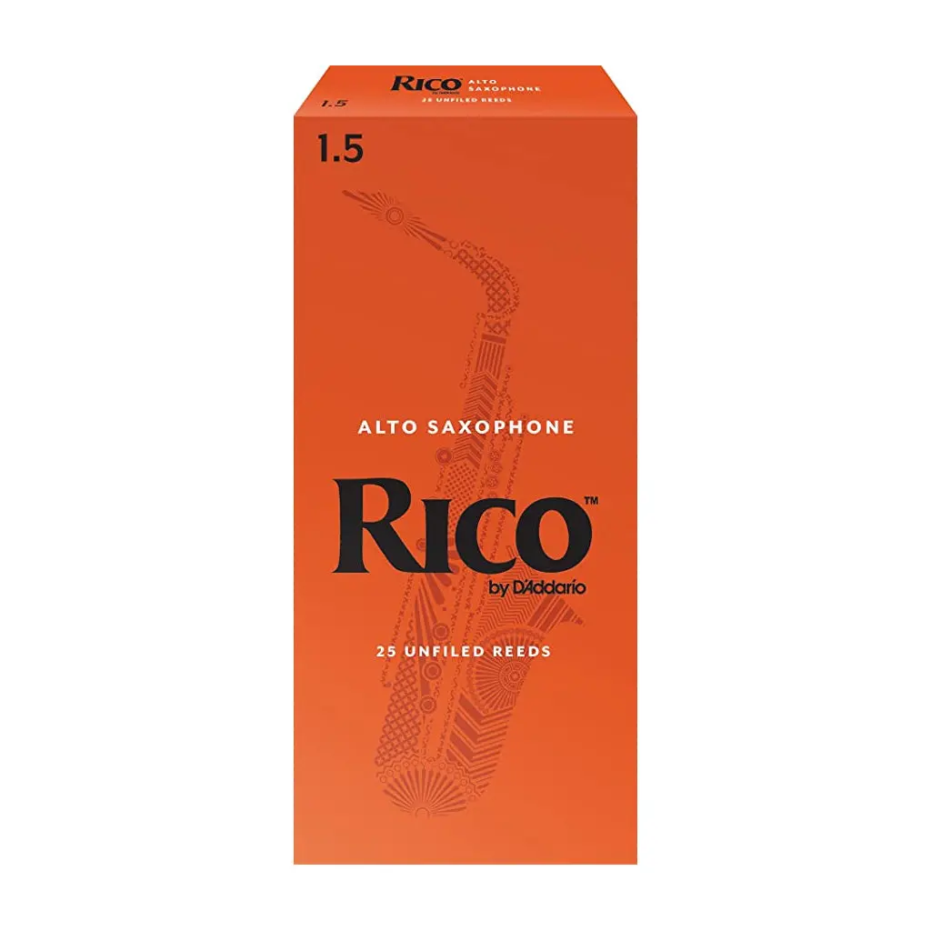 Rico By D'addario Alto Sax Reeds, Strength 1.5 - 25 Pack 1