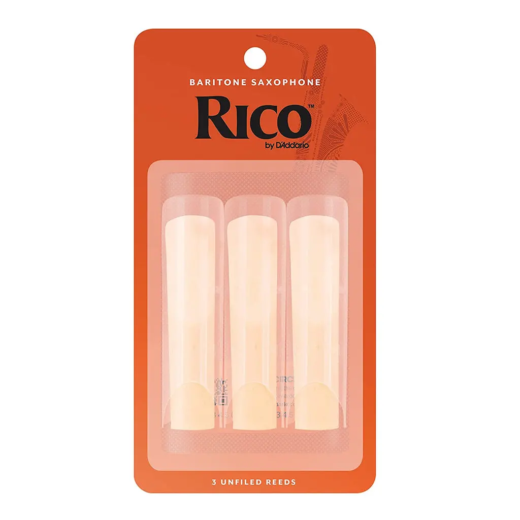 Rico Baritone Sax Reeds, Strength 2.5, 3-Pack 1