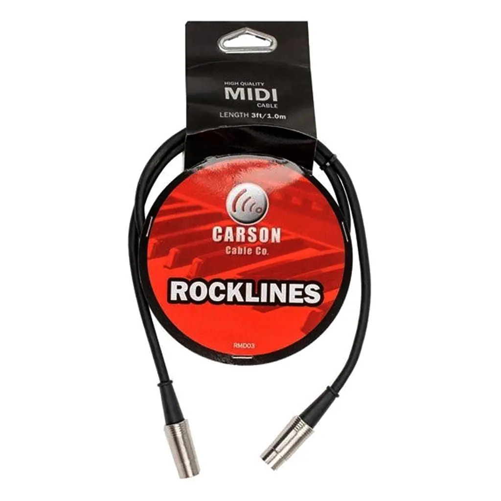 3' Carson Rocklines Midi Cable 1
