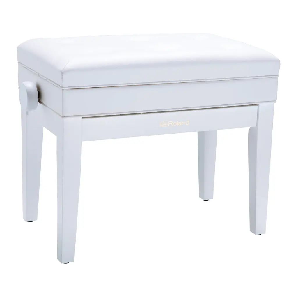 Roland Rpb400 Adjustable Piano Bench - White 1