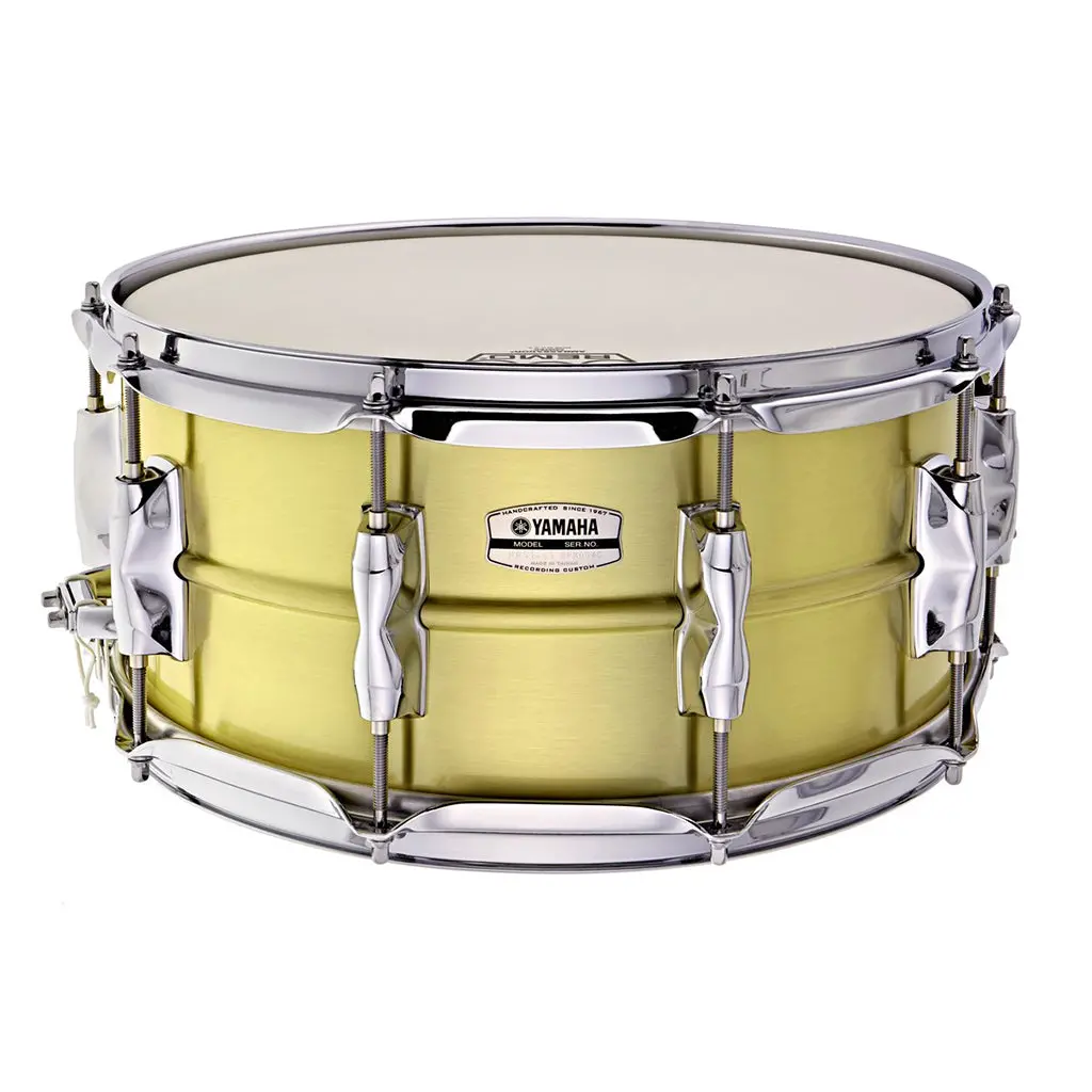 Yamaha Recording Custom 14" X 6.5" Brass Snare Drum 1