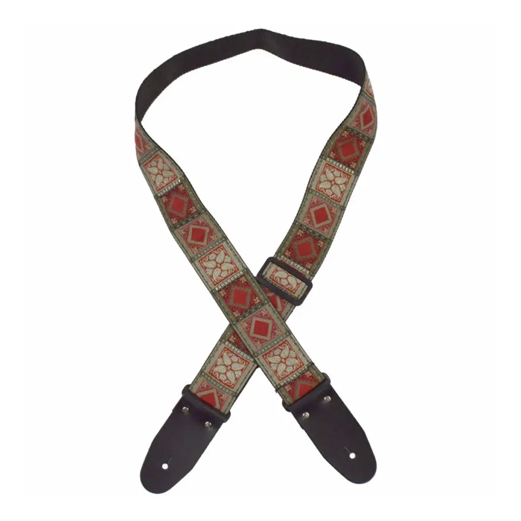Colonial Leather - Jacquard Rag Strap - Rust 1