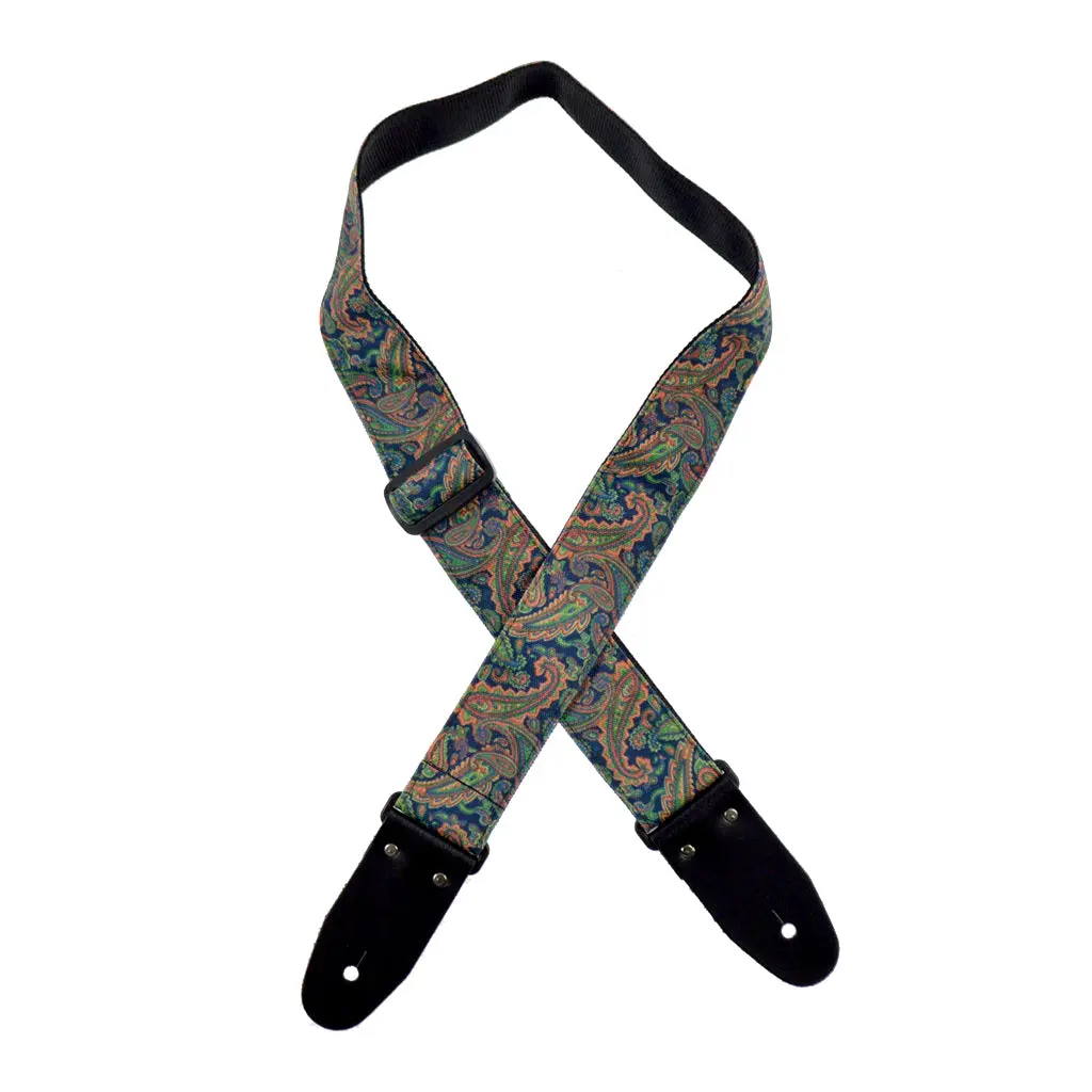 Colonial Leather - Paisley Rag Strap - Green 1