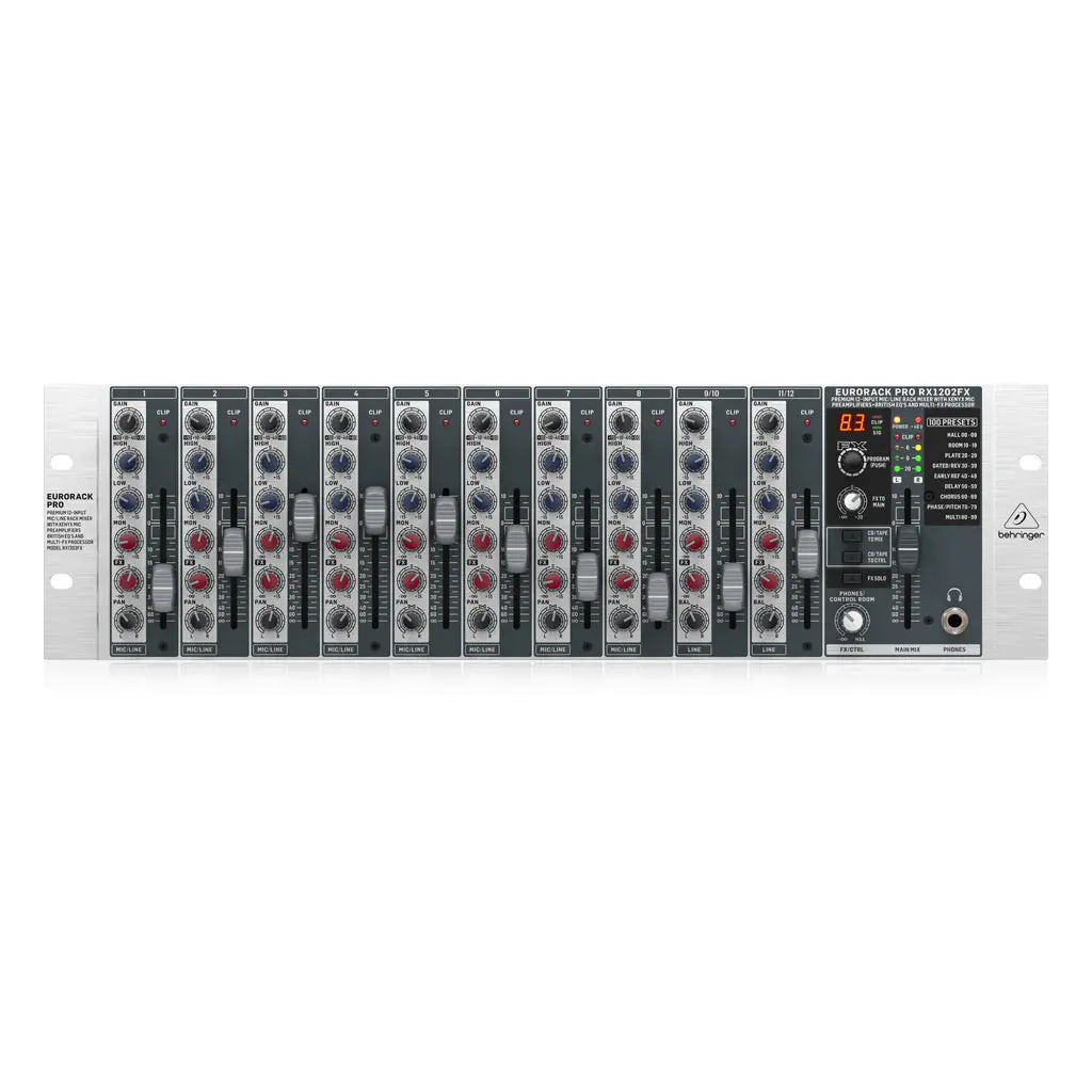 Behringer Eurorack Pro Rx1202fx Rack Mixer 1