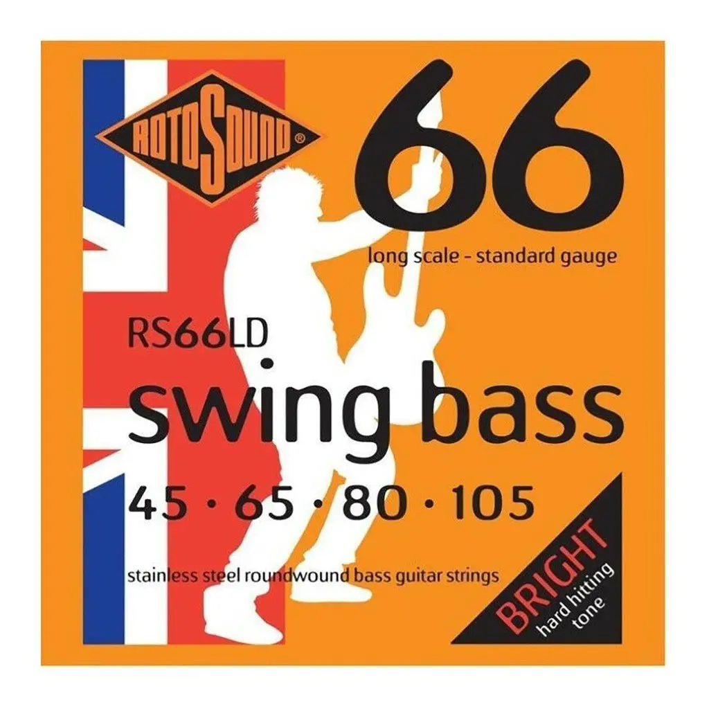Rotosound Rs66ld - Swing Bass Stainless Steel 45 -105 Bass Guitar Strings 1