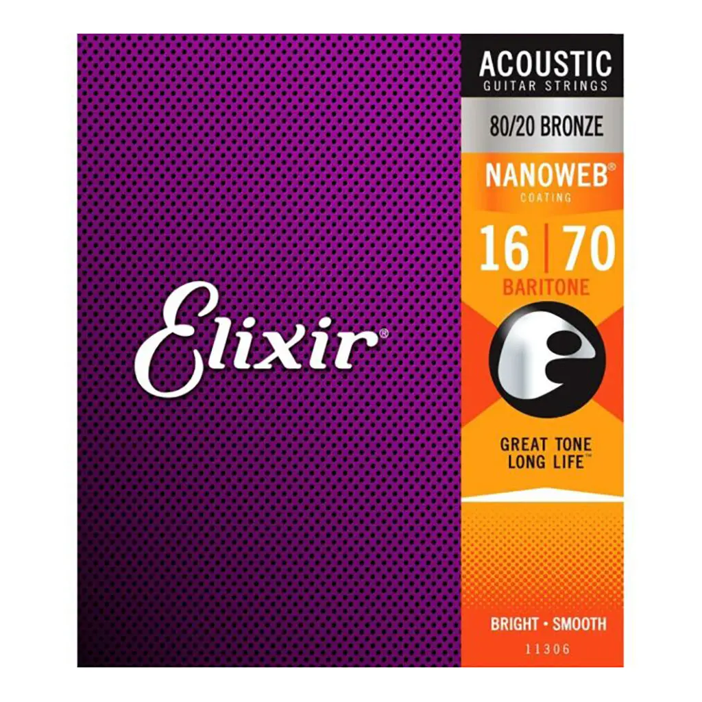 Elixir 11306 - Nanoweb 16-70 Baritone Guitar Strings 1