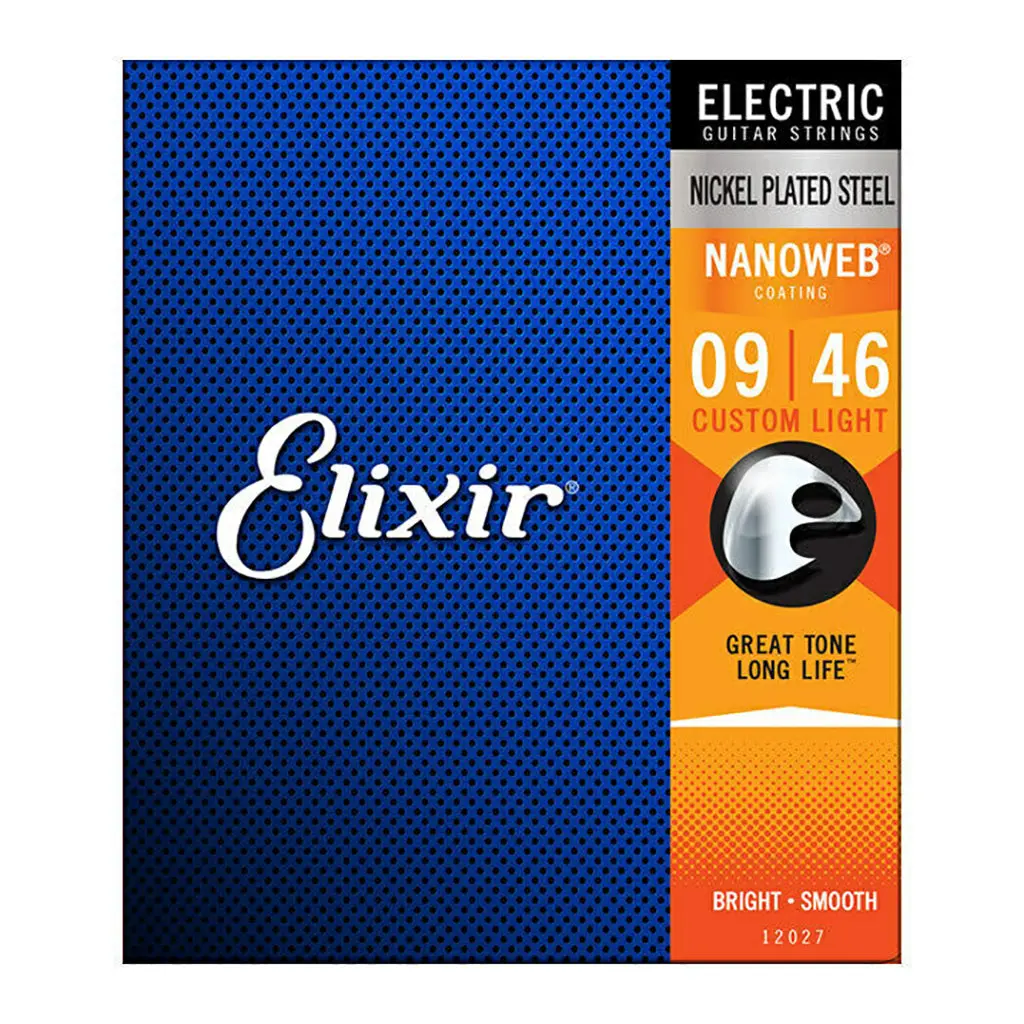 Elixir 12027 - Nanoweb Custom Light 9-46 Electric Guitar Strings 1