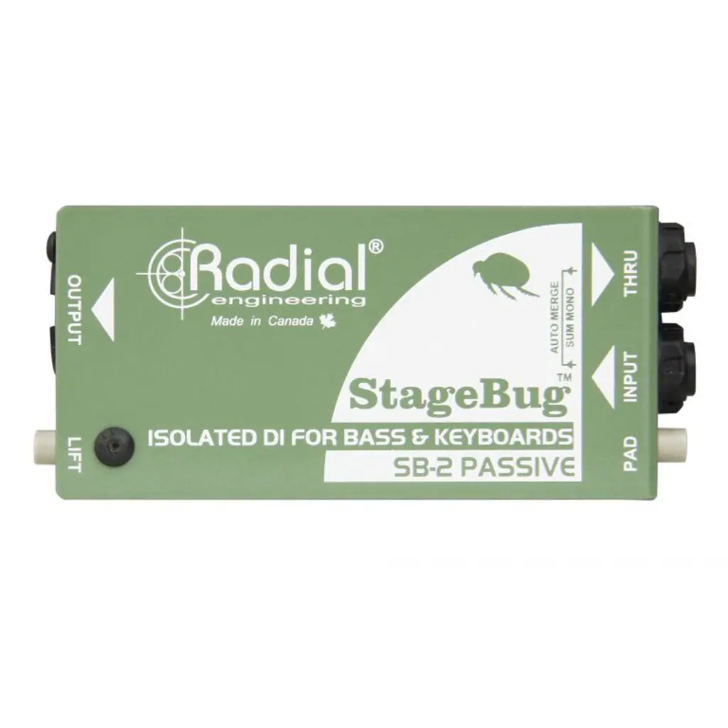Radial Sb-2 - Compact Passive Di For Bass, Keyboards & Active Instruments 1