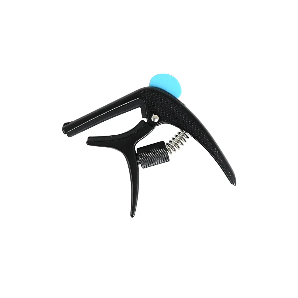 Hebikuo - Guitar Capo Plectrum Pick Holder - Black 1