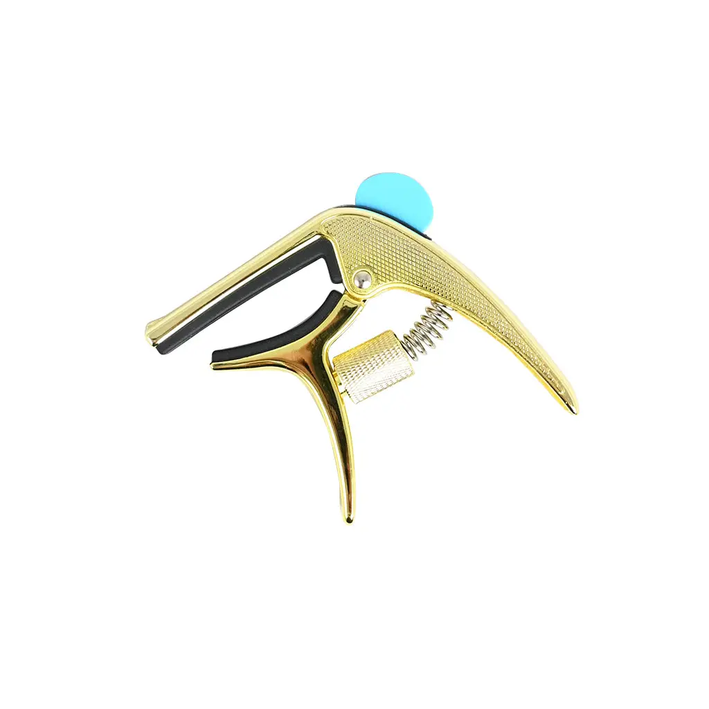 Hebikuo - Guitar Capo Plectrum Pick Holder - Gold 1