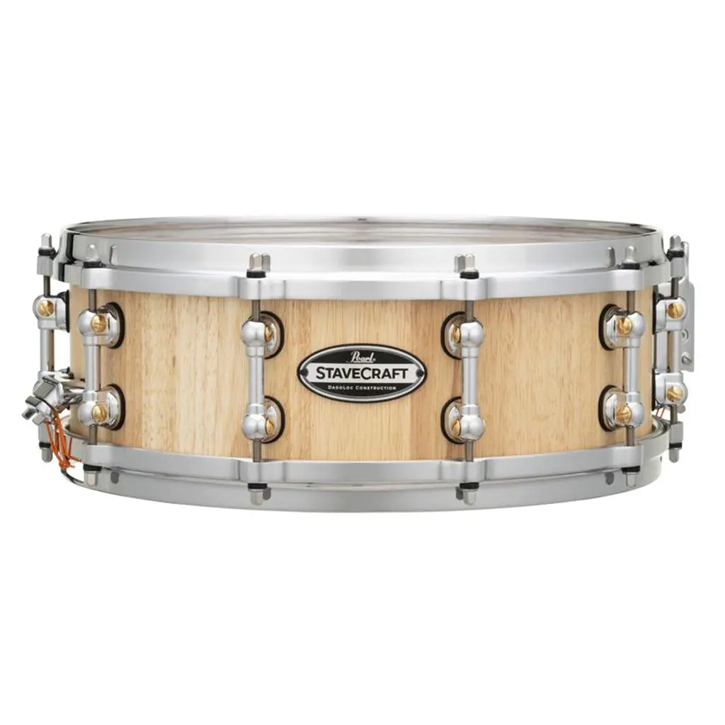 Pearl 14"X5" Stavecraft Thai Oak With Makha Dadoloc Snare Drum 1