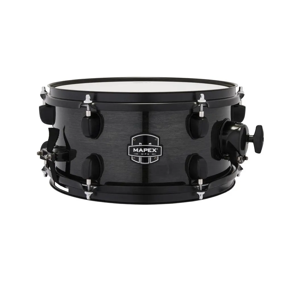 Mapex Mpx 12"X6" Maple/Poplar Snare Drum - Trans Midnight Black 1