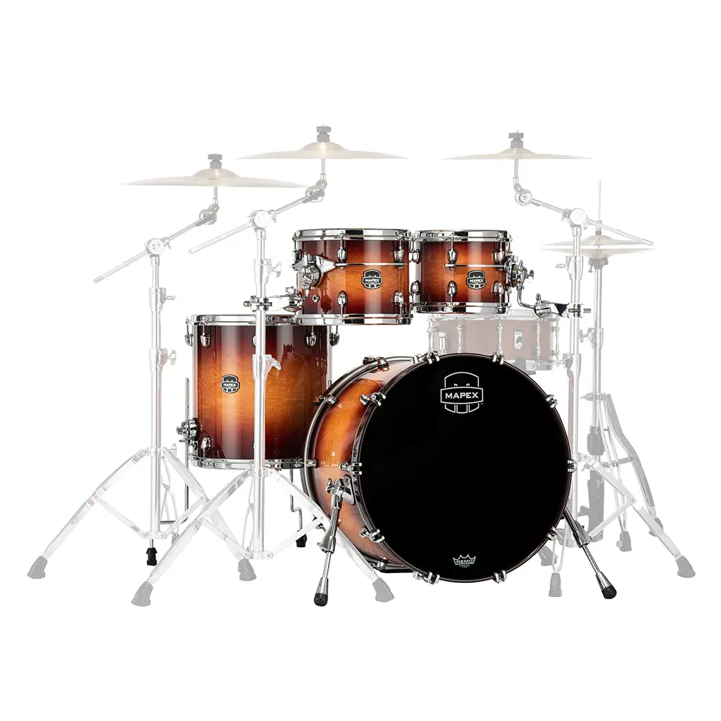 Mapex Saturn Evolution 22" Classic Birch 4-Piece Shell Pack - Exotic Sunburst 1