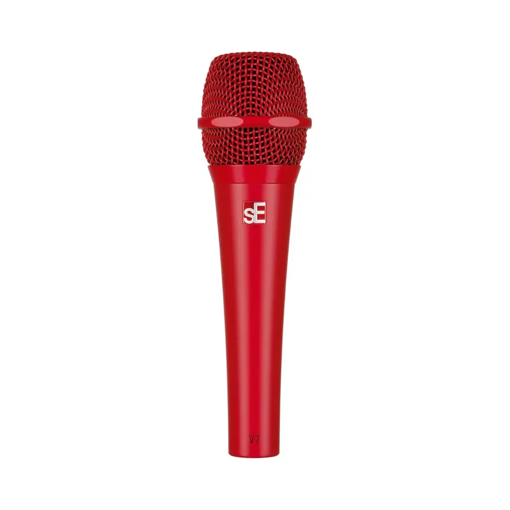 Se Electronics V7 Supercardioid Dynamic Handheld Vocal Microphone - Red 1